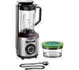 Bosch MMBV622M, VitaMaxx, Vacuum blender, 1000 W, Glass container 1.5l, Vacuum box (0.75l), Silver