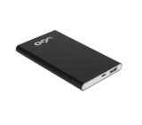 uGo Power bank UPB-1137 5000MAH USB LI-POLY 1A, Black aluminium