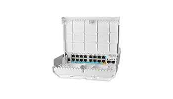 MikroTik CRS318-16P2S+OUT netPower 15FR Outdoor 18-port Switch PoE, SFP