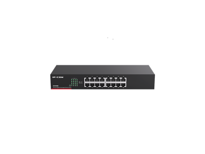 IP-COM G1016D V8 switch 16-port Layer 2 switch optimized for video surveillance