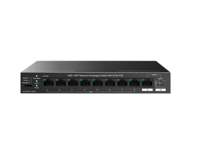 IP-COM G1110PF-8-102W 10-port Layer 2 PoE switch optimized for video surveillance