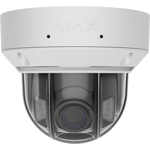Ajax 126285.214.WH1 DomeCamHLVF (5Mp/2.8mm-12mm) WH, IP camera hybrid IR+white LED , IP65, PoE