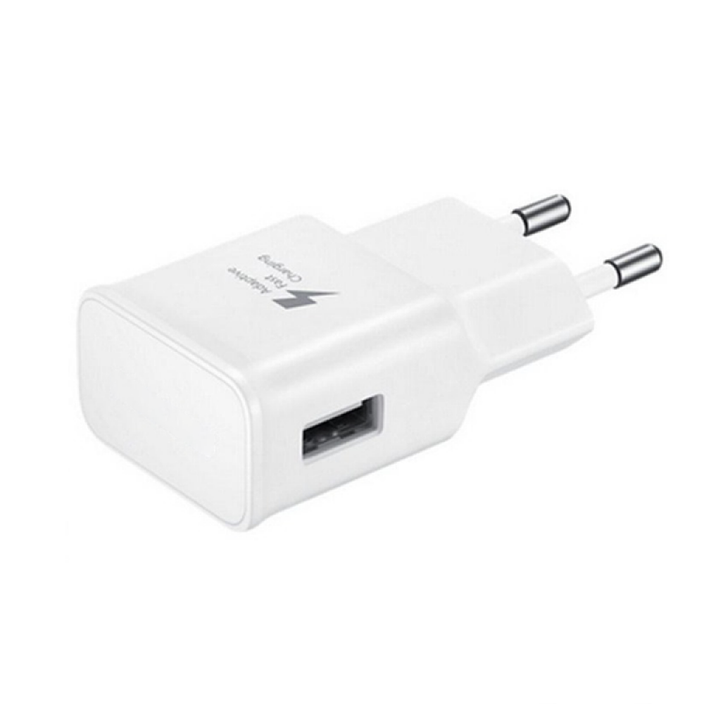 Network charger No brand, Adaptive Fast Charge 5V/1A 220A, 1 x USB, White - 14867