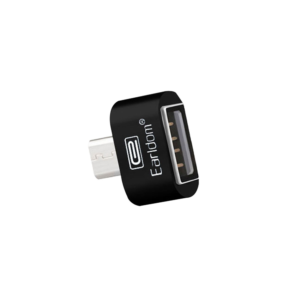 Earldom, OT03 Аdapter, USB F to Micro USB, OTG, Black - 14868