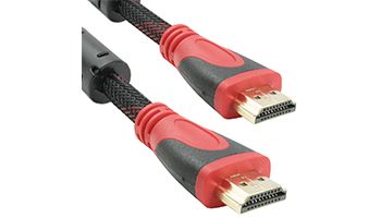 DeTech,cable HDMI - HDMI M/М, 25m, Braided, With ferrite - 18312