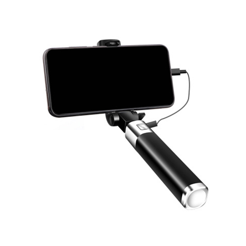 Earldom, ZP13,Selfie stick with cable, Lightning, Black - 17337