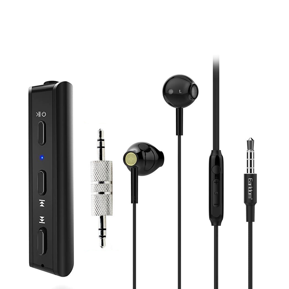 Earldom ET-M37, Mobile earphones  With Bluetooth receiver, Black - 17372