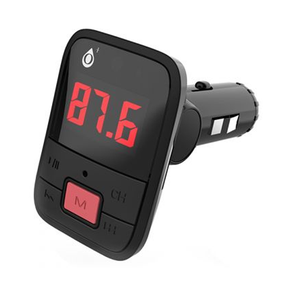 One Plus P4546 FM Transmitter One Plus P4546, Bluetooth, USB, 5V/1.0A, Black – 17390