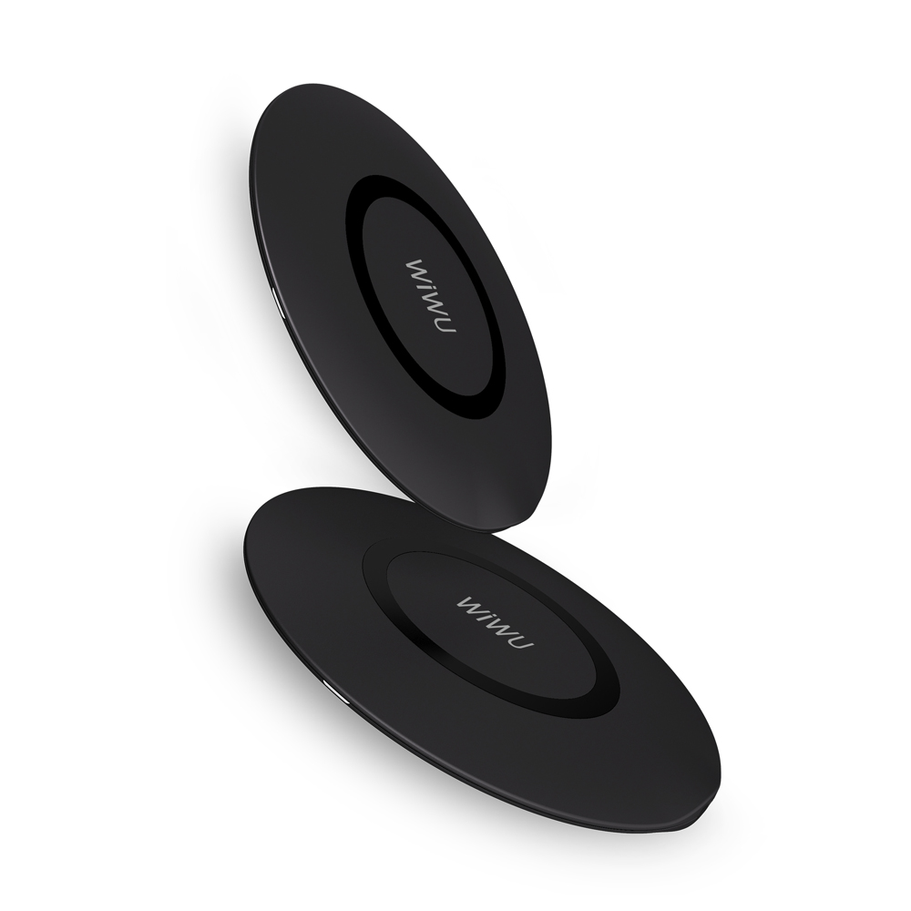 WiWu M3 Wireless Charger Qi, 15W, Black - 17734
