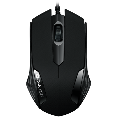 CANYON CNE-CMS02B Optical wired mice, 3 buttons, DPI 1000, Black