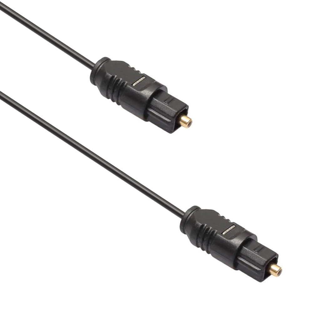 DeTech, Toslink,Optical audio cable 1.5m, Black - 18354