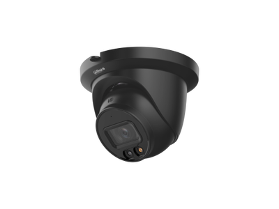 DAHUA IPC-HDW2449TM-S-IL-0280B-BLACK 4MP H.265+ Full Color DAY/NIGHT IP Waterproof Dome Camera