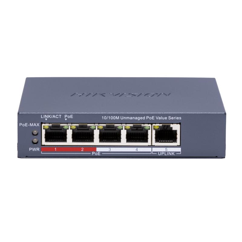 HIKVISION DS-3E0105P-E/M(C)4 Port Fast Ethernet Unmanaged POE Switch