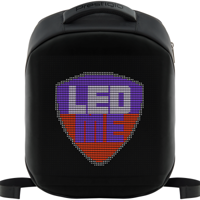 Prestigio PBLED122BK LEDme backpack, animated backpack with LED display, black color