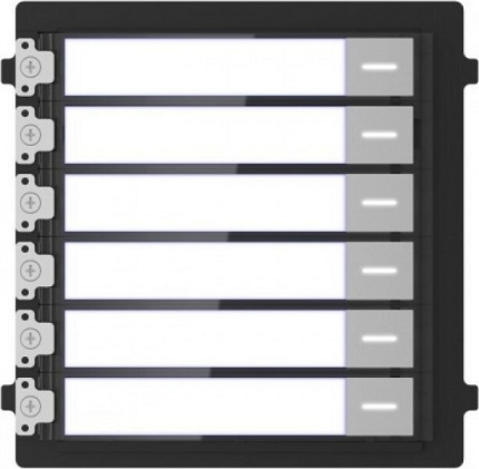 Hikvision DS-KD-K12/S Module with 12 buttons, connects to DS-KD8003 via RS485