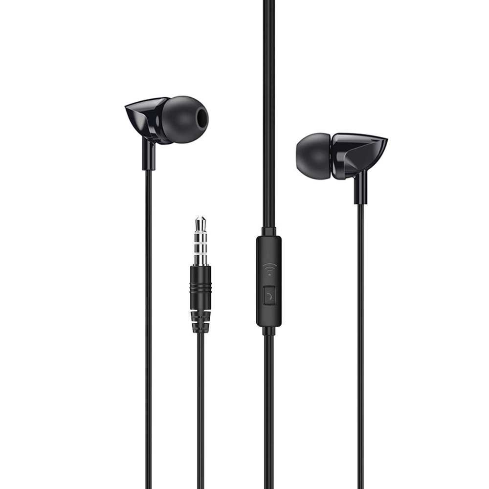 Remax RW-106,Mobile earphones Microphone, Black - 20476