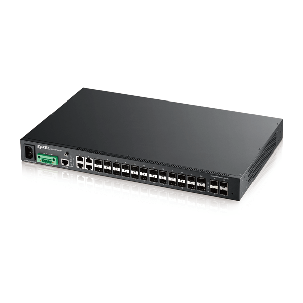 ZyXEL MGS3750-28F Switch, 20x GbE SFP + 4x GbE RJ45/SFP + 4x 10G SFP, managed