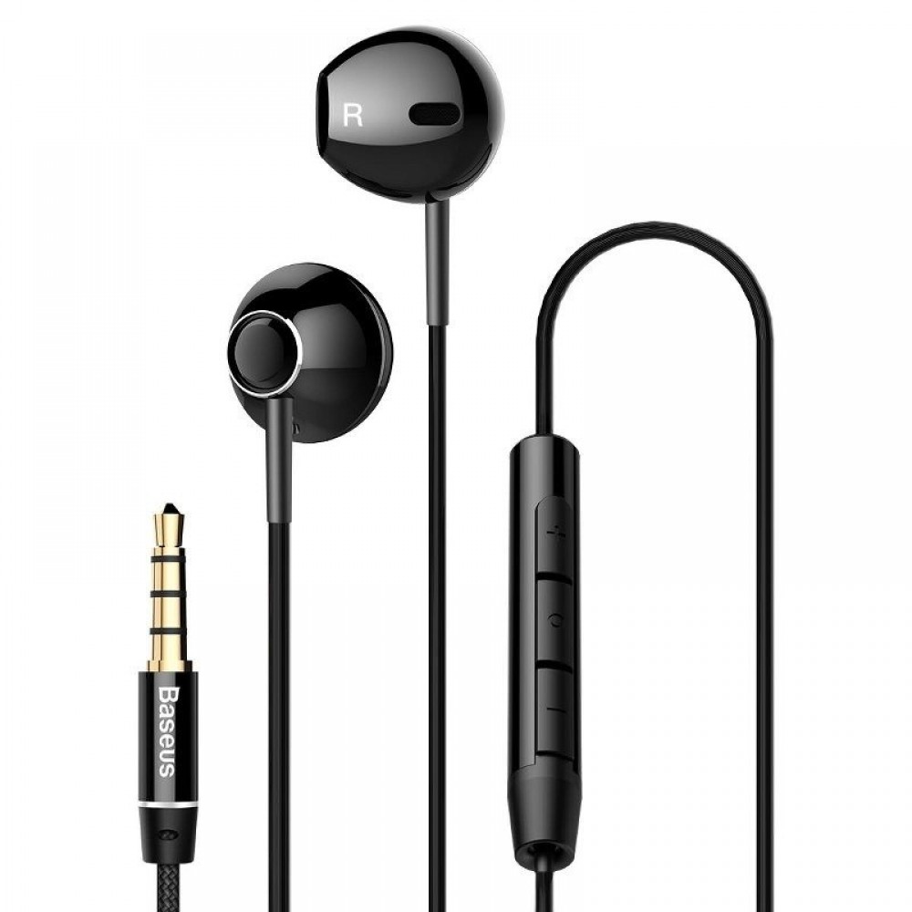 Baseus Encok H06,Mobile earphones Microphone, Black - 20772