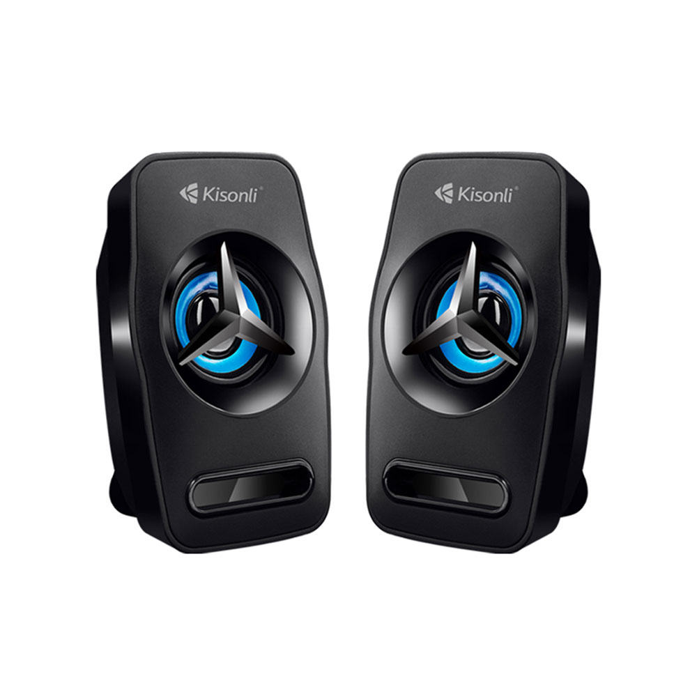 Kisonli L-3030,Speaker 2x3W, USB, Black - 22156