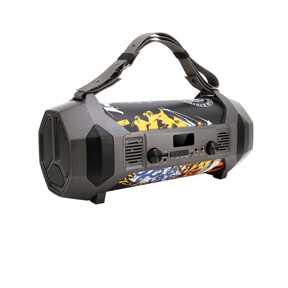 Moveteck FT697,Speaker Bluetooth, Karaoke, USB, FM, AUX, Multicolor - 22172