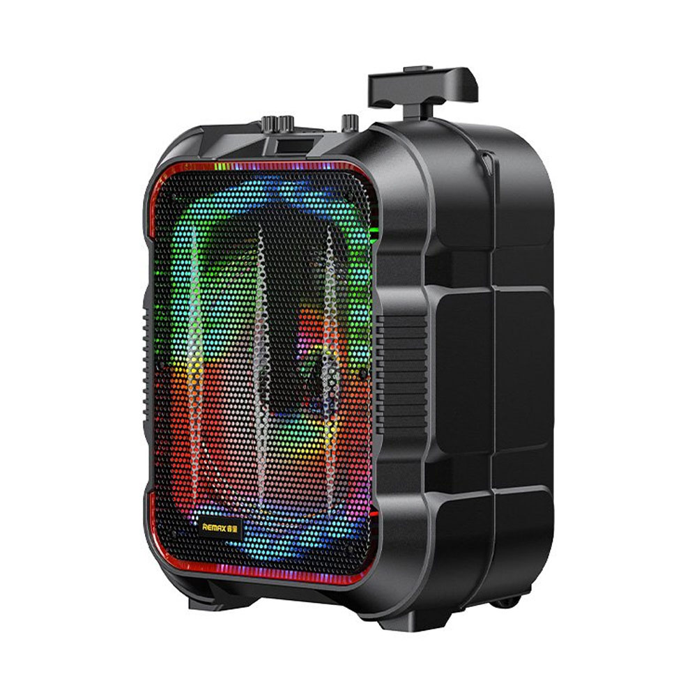 Remax Thunder RB-X8 Speaker Bluetooth, Karaoke, USB, FM, AUX, Black - 22211