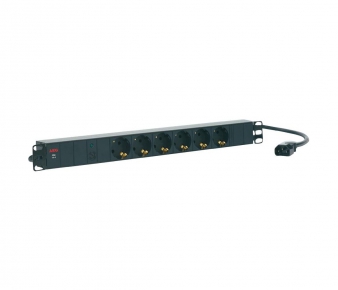 AEG 6000006831 Power strip PDU 10-2, 6x grounded GE outlets, Rackmount