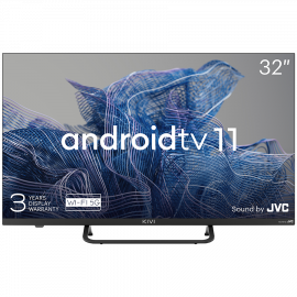 KIVI 32F750NB 32', FHD, Android TV 11, Black, 1920x1080, 60 Hz, Sound by JVC, 2x8W, HDMI port 3 