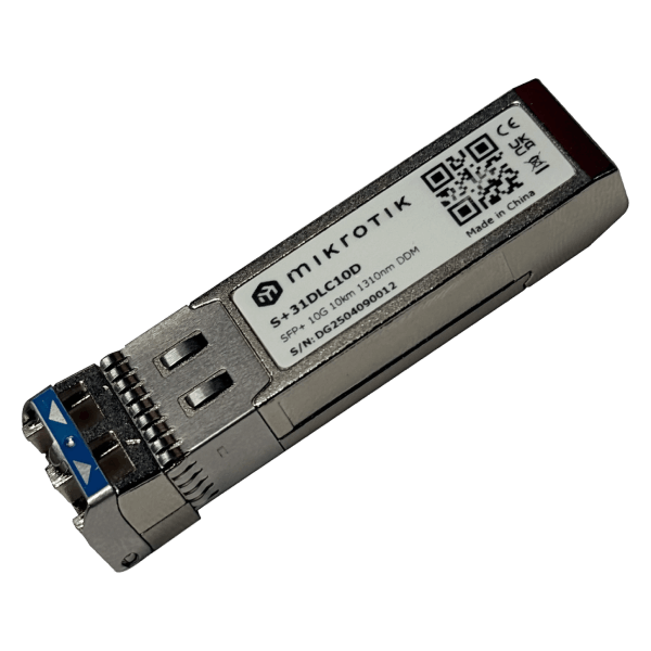 MikroTik S+31DLC10D 10G SFP+ Single-Mode LC Optical Transceiver 10km