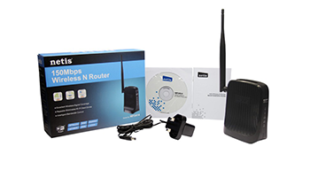 NETIS WF-2414 WIRELESS N ROUTER 150MBPS 1X5DBI FIXED ANTENNA 2-PORT LAN