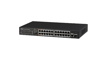 Dahua PFS3125-24ET-190 24-Port FE PoE+ 1-Port Gigabit Combo PoE Switch