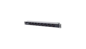 Rack Accessories 714037 19" 1U AC250V power plug, 15A, 8 sockets, 1.8m cable