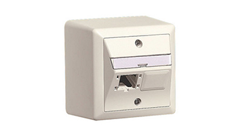 Socket WM 80x80 mm 2x1 gate, uncharged, surface mounting R310786