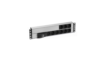Power strip 9 sockets Shuko 2U 16A fuse (MR.PRZ2U9S.SC)