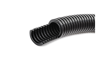 Corrugated pipe for external application, UV resistant PVC material Ф32 (FXP TURBO 32 BK)