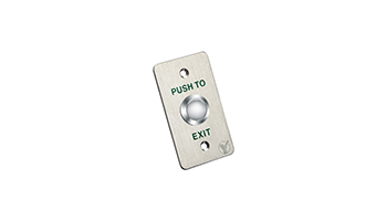 YLI PBK-810B "Exit" button - mechanical, metal for installation, with narrow profile