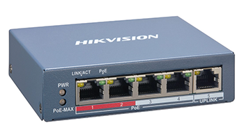 HIKVISION DS-3E1105P-EI/M V2 4 Port Fast Ethernet Smart Managed POE Switch