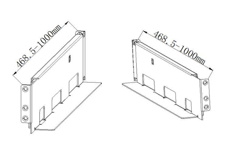 Hikvision RSeriesUPSRackSlide4-pos Set of rails for mounting in a 19" cabinet for Rack/Tower