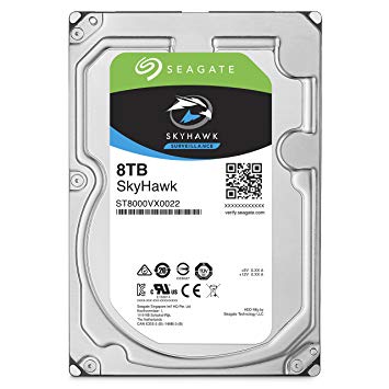 Seagate SkyHawk 8TB ST8000VX0022 Surveillance Hard Drive - SATA 6Gb/s 256MB Cache 3.5-Inch Internal 