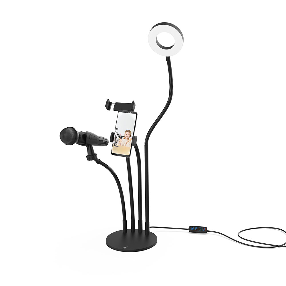 One Plus NR9104,LED Ring light 9cm, 10W, Black - 40133