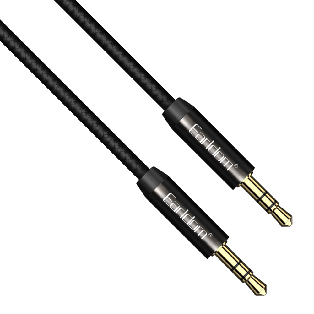 Earldom ET-AUX03,Audio cable 3.5mm jack, M/M, 1.0m, Black - 40225