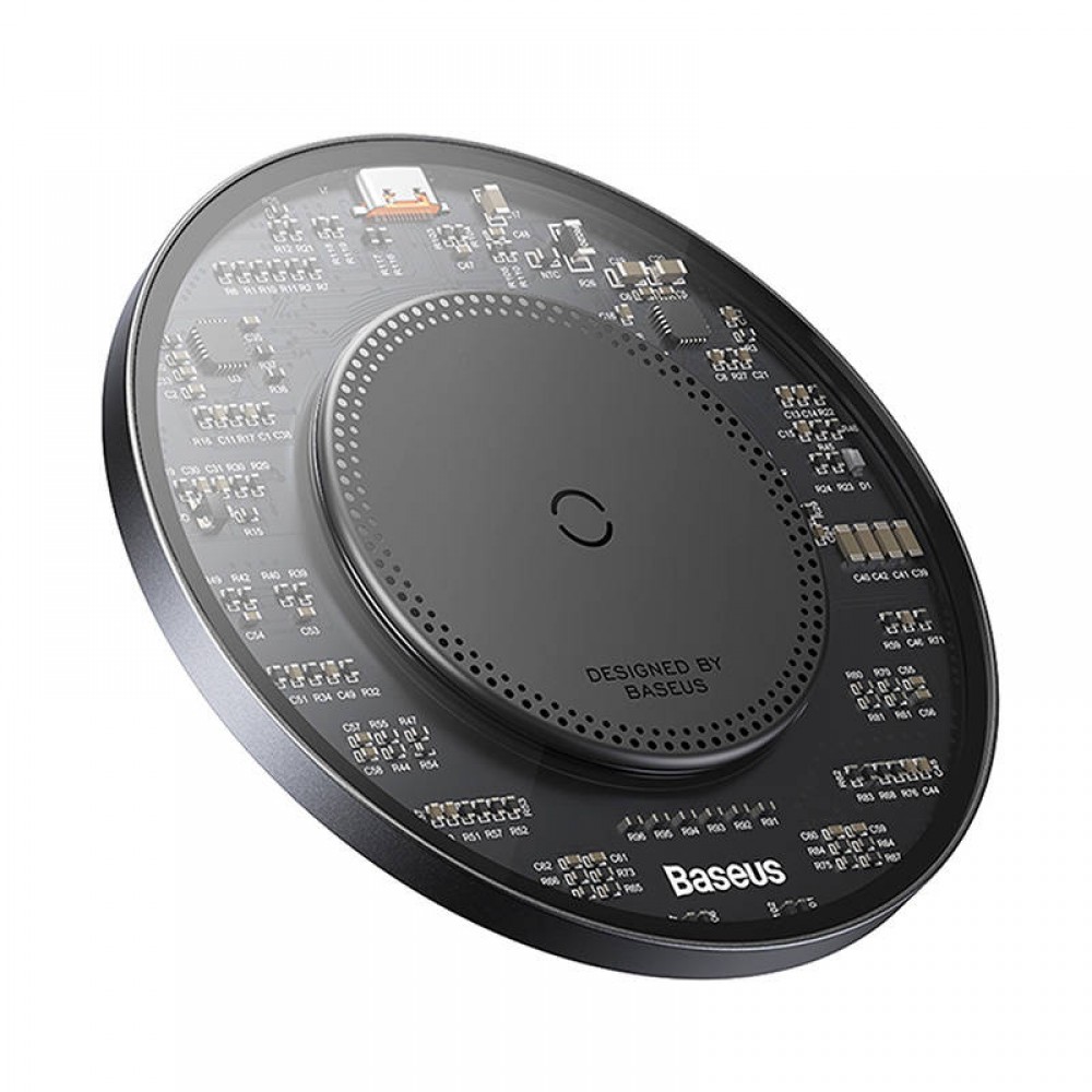 Baseus Simple 2 Wireless Charger Qi, 15W, Black - 40381