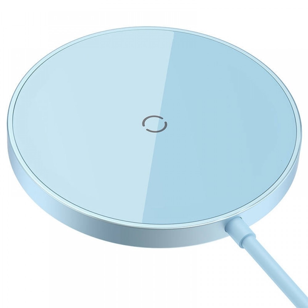 Baseus Simple Mini 3 Wireless Charger Qi, 15W, Blue - 40382