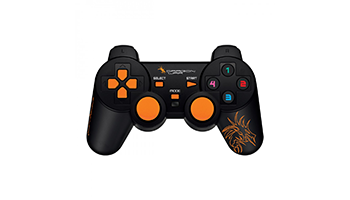Dragon War, G-PC-002,Gamepad,Dual Shock, Black – 13019