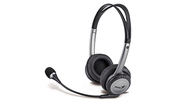 GENIUS HS-04B MULTIMEDIA HEADSET BLACK/SILVER