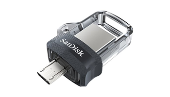 SanDisk Ultra Dual Drive m3.0 128GB Grey & Silver SDDD3-128G-G46