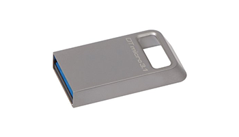 Kingston 128GB DTMicro USB 3.1/3.0 Type-A metal ultra-compact drive DTMC3/128GB