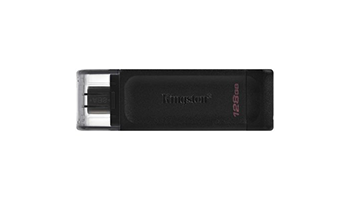 Kingston 128GB USB-C 3.2 Gen 1 DataTraveler 70 DT70/128GB
