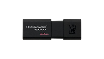 Kingston 32GB USB 3.0 DataTraveler 100 G3 (100MB/s read) DT100G3/32GB