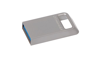 Kingston 64GB DTMicro USB 3.1/3.0 Type-A metal ultra-compact drive DTMC3/64GB