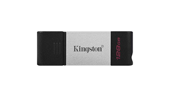KINGSTON DT80 128GB Flash USB 3.2 Gen 1, USB-C Storage DT80/128GB